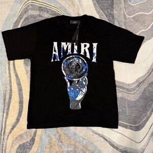 Amiri Crystal Ball Black Tee Mens Size Large